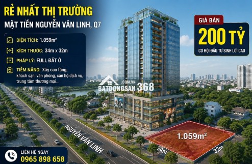 FULL ĐẤT Ở RẺ NHẤT THỊ TRƯỜNG – MẶT TIỀN NGUYỄN VĂN LINH, QUẬN 7